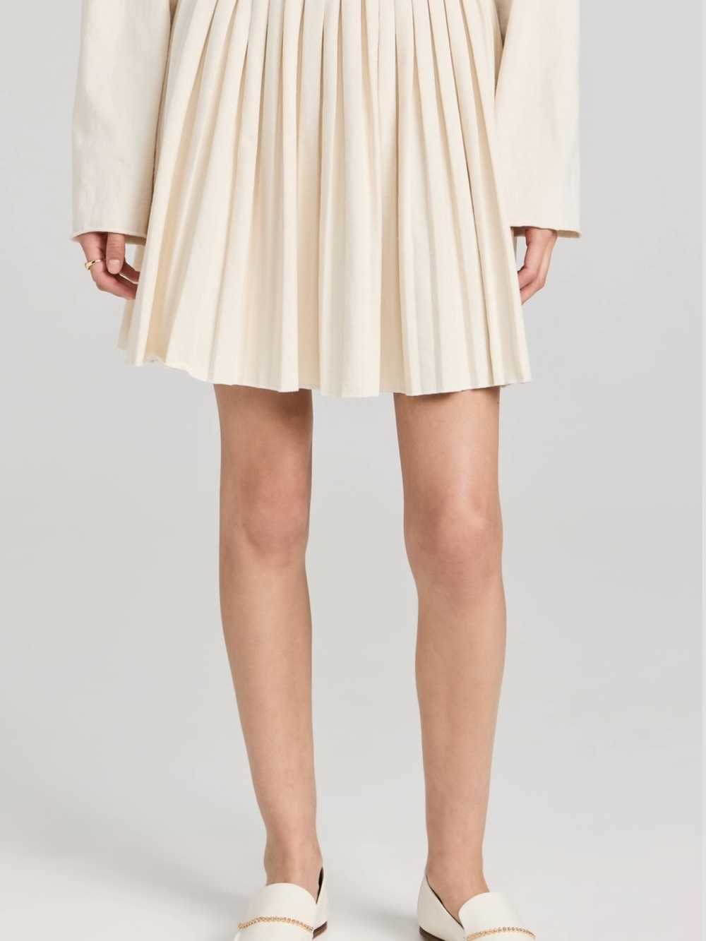 Les Tien Paulina Box Pleat Tennis Skirt size small